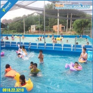 Cách xử lý mùi Clo trong bể bơi di động