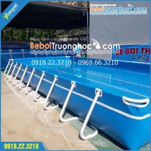 Cách thêm Clo vào bể bơi di động