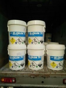 hóa chất bể bơi di động
