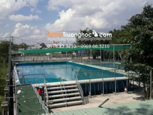 mặt bằng bể bơi di động