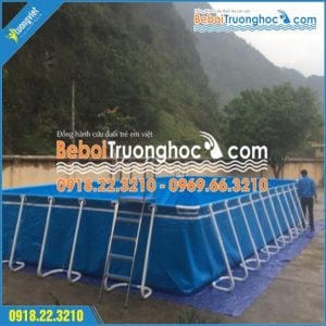 Bể bơi lắp đặt tại Trường THCS Huyện Bình Gia - Lạng Sơn