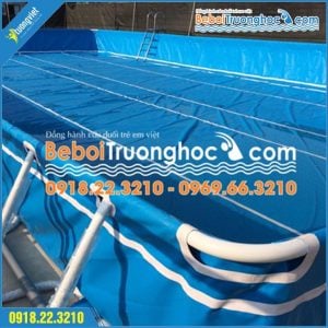 Bể bơi di động và khu vui chơi lắp đặt tại Lãm trại, Vân Dương, TP. Bắc Ninh