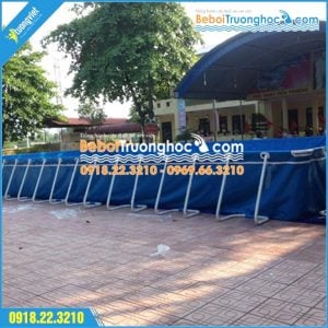 Bể bơi di động bằng bạt lắp tại Thái Nguyên
