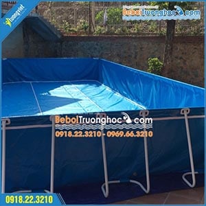 Bể bơi lắp ghép khung kim loại tại Sóc Sơn, Hà Nội
