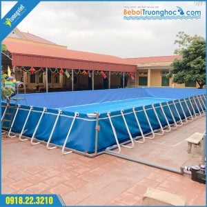 Bể bơi di động tại trường tiểu học Đèo Gia - Bắc Giang